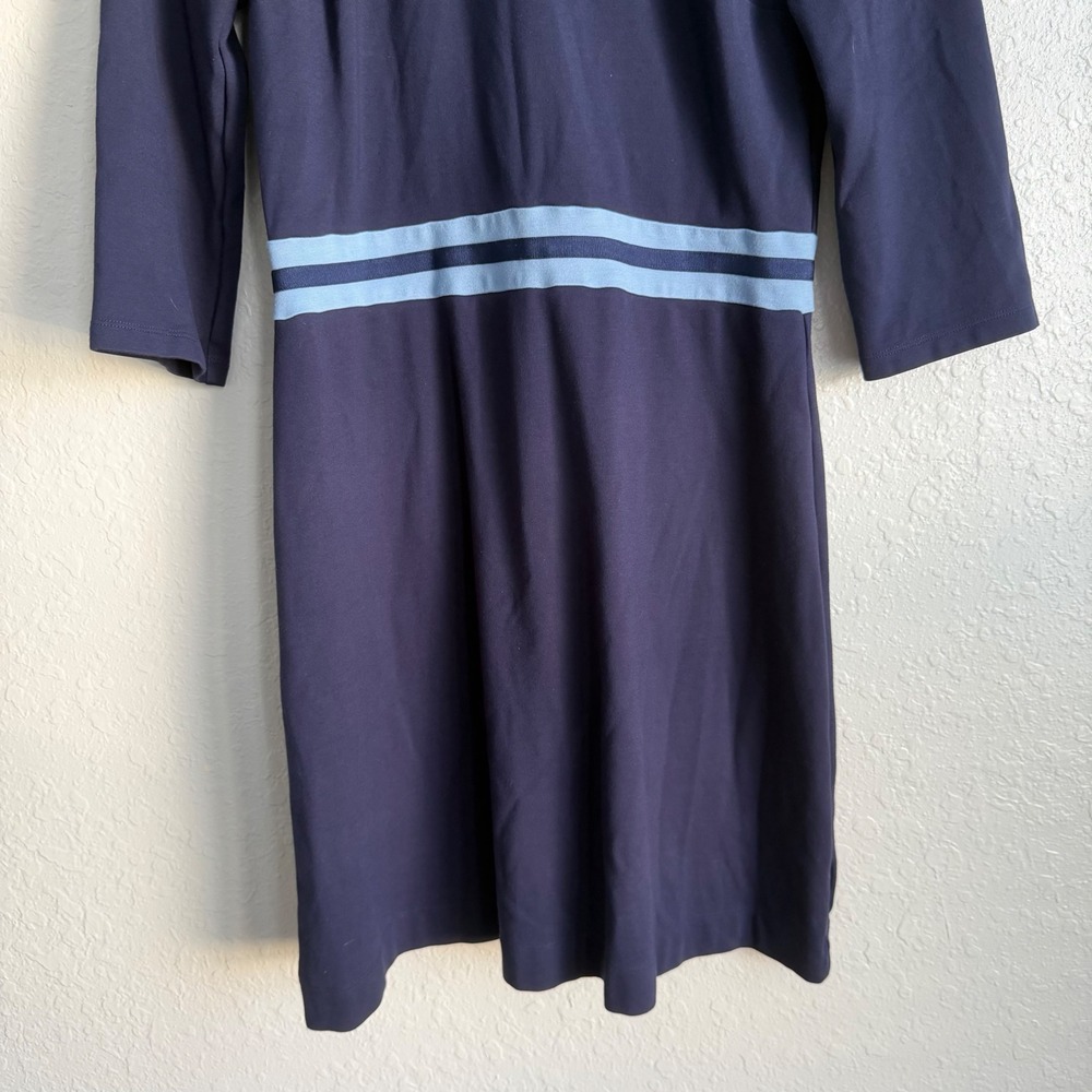 Draper‎ James Solid Persley Ponte Dress Blue Womens Medium - Picture 4 of 10